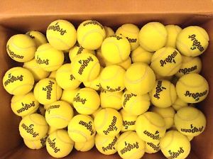 100 used INDOOR  Hard Court  tennis balls --  PREMIUM Quality