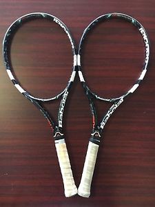 2 Babolat Pure Drive GT Rackets - 4 1/4 Grip