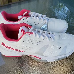 Babolat SFX Team All Court W Womens Tennis Shoes 31S1480 White Pink Sz 9.5
