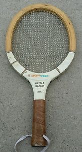 Vintage wood Sportcraft Championship Racquet Paddleball,  paddle racket EUC