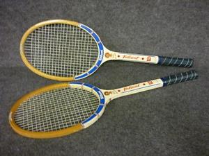 2 Vintage Wilson Valiant Mary Hardwick Wooden Wood Tennis Racquets