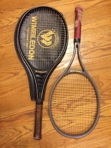 Vtg Wimbledon Graphite Composite 88 & Wimbledon President Pro Tennis Rackets
