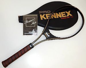 New Vtg Pro Kennex POWER ACE 93 Tennis Racket Mid-Size Aluminum Raquet & CASE