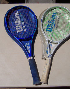 2 Lot WilsonTennis Racquets 27" 110 Ceramic & 95 TX 25 Mid