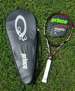 NEW! Prince Warrior 100L ESP Tennis Racquet 4 3/8 Racket w/case & Prince Strings