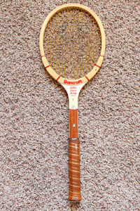 Bancroft 'Billie Jean King' Personal Wooden Tennis Racket Registration #KB420