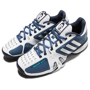 adidas Novak Pro Djokovic Navy Silver ADIPRENE Mens Tennis Shoes Sneakers AQ2291