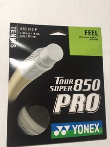 Yonex Tour Super 850 Pro Feel 1.32mm/16 GA 12m/39 Feet 2-pack Bundle