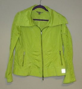 Spanner Sport Wind Rain Jacket Golf Lime Green Womens' 14 NWOT