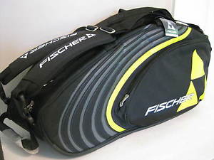 Fischer Insulated Tennis Bag NEW!! Black, Green and White Padded Shoulder Straps