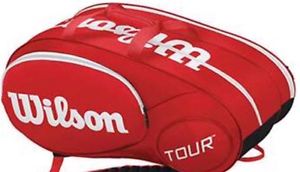 Wilson Red 6 Pack Tour Side Pockets