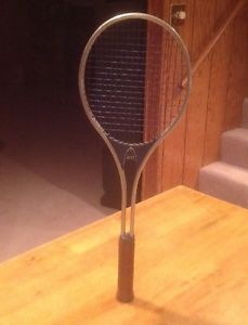 Vintage AMF Head Master 4-5/8" L Tennis Racket & Protective Travel Cover