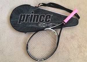 USED  Prince EXO3 Silver 115 Tennis Racquet with Cover, Grip 4 3/8