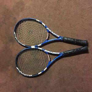 2 Babolat Pure Drive GT Tennis Racquets