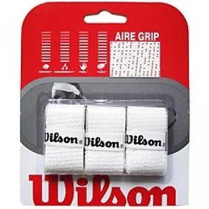 Wilson Aire Grip 3 Pack LOT OF 18 WHITE NEW FREE USA SHIP