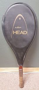 Vintage AMF Wooden Edgewood Head Graphite Tennis Racquet 4 3/8 With Racket Cover