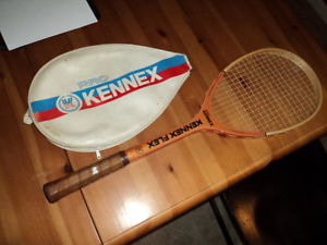 Vintage Pro Kennex Kennex Flex Tennis Racket Wood Early Squash Shaped Head