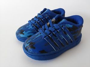 K-Swiss Baby Infant Kid's Shoes Size 5 Blue Camouflage New Sample Pair Cute