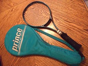 PRINCE GRAPHITE PRO XB Oversize Tennis Racquet Turquoise with Case Cover USED