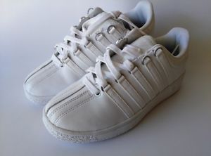 K-Swiss Varsity Junior Shoes 5.5 Medium Classic VN White / White New Sample Pair