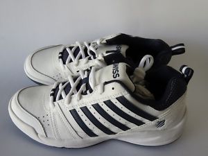 K-Swiss Vendy II Men Shoes Size 9 White / Navy New Sample Pair Never Worn