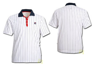 Fila Hombre Camisetas de tenis Camiseta Polo Borg1 blanco