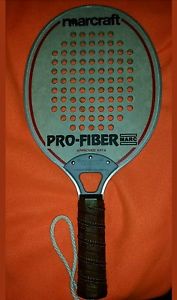 Vintage Marcraft pro fiber Paddle Ball Racquet USA Made