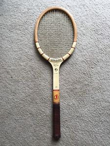Spalding "Pancho Gonzales" Signature Face Vintage Wood Tennis Racquet