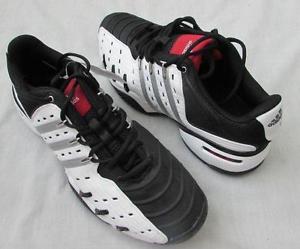 ADIDAS mens 12 Barricade V Classic white black silver tennis athletic shoes NEW