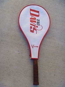 VTG TAD DAVIS CL-500 SPLIT THROAT WOOD TENNIS RACKET W/COVER AWESOME CONDITION