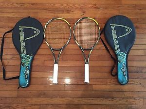 Pair of Head Radical Tour OS Tennis Racquets