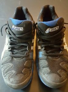 Asics gel resolution 5 Tennis Shoe size 8.5 Black/blue very lightly worn