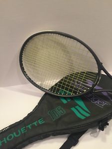 Slazenger Silhouette 105 Tennis Racquet 4 1/2 L4 With Carrying Case 