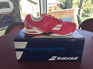 New Women's Pink Babolat Propulse All Court Tennis Shoes, Size 7