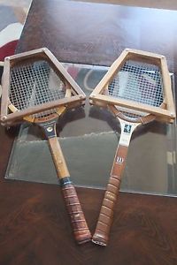 Set of 2 WILSON Chris Evert Autograph Vintage Tennis Racquet + Writch and Ditson