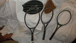 Tennis & Squash Racquets Carbon Fiber , Lot Of 3 Various Makers As Pic
