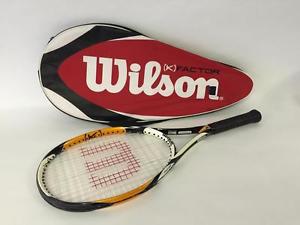 Wilson K Factor Zen Team Tennis Racquet 4 3/8" L3 Grip with Case Cover