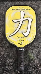 Zen Graphite Pickleball Paddle by Onix Sports - Yellow - w/ Warranty & Cover
