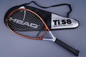 HEAD Ti.S8 STRUNG TENNIS RACQUET RACKET ~ 4-1/2” GRIP ~ USED ONE TIME ~ L@@K!!