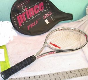 Prince PRO lite  LXT Tennis Racquet sq in Grip 1" longer 107" 4 3/8" grip Cover