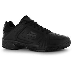 Slazenger Tennis Trainers Juniors Black/Black Sports Shoes Sneakers Footwear