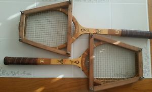 Wilson tennis racquet pair Jack Kramer Cup Speedflex Fibre face