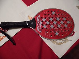 Stinger Red Laser Vintage Paddle Ball Raquet EX!!
