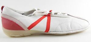 New Womens KHIRO White/ Red Tennis Shoes Size 9 1/2