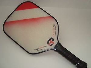 SUPER NEW ENGAGE ENCORE XL PICKLEBALL PADDLE EXTENDED GRIP 6.25 LONG RED FADE