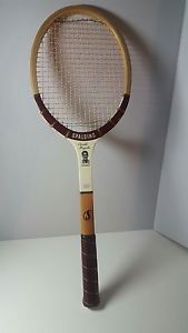 Vintage SPALDING Pancho Gonzales Signature Wood Tennis Racquet