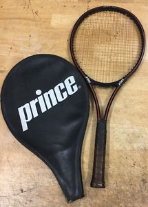 PRINCE GRAPHITE VOLLEY SERIES 110 ONE STRIPE TENNIS RACQUET 4 3/8 W/ cover
