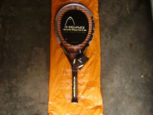 NEW /RARE/WITH TAGS HEAD IS6 TENNIS RACQUET 41/4 PLASTIC ON HANDLE