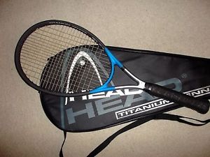 Head TiS1 Titanium OS Tennis Racquet 4 1/2 / w Case Super Cond. Free Shipping ..