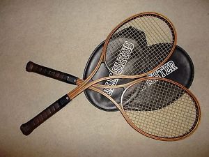 2 x vtg Grafighter Tennis Racquets - Graphite & Wood Combo / w Covers Free Ship